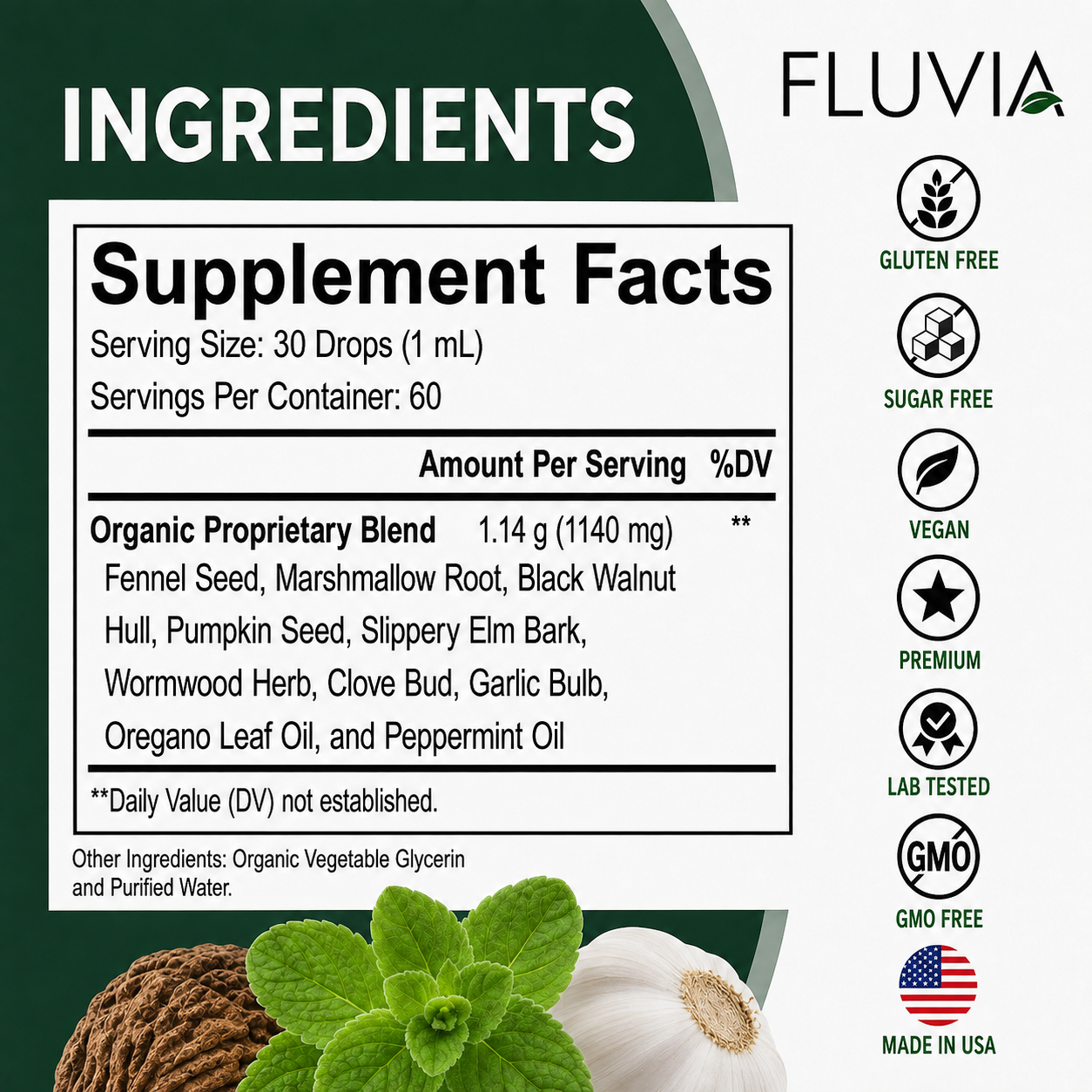 Fluvia® Organic ParaGuard Liquid Drops